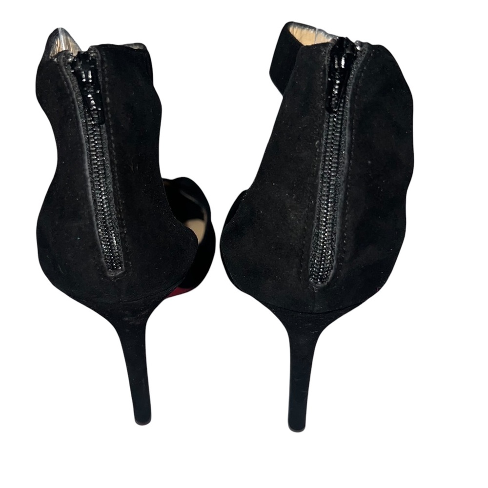 Christian Louboutin Black Peep-Toe Heels - Picture 4 of 11